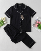 Mango Women's Night Suit Set, Black
