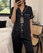 Mango Women's Night Suit Set, Black