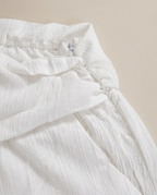 MANGO Wide-Leg Linen Blend Pants,, White
