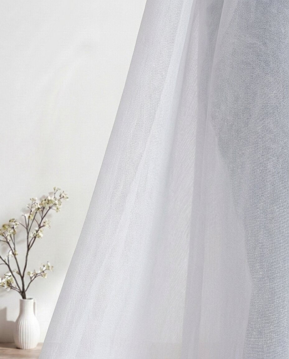 Chiffon Wrap Kimono, White